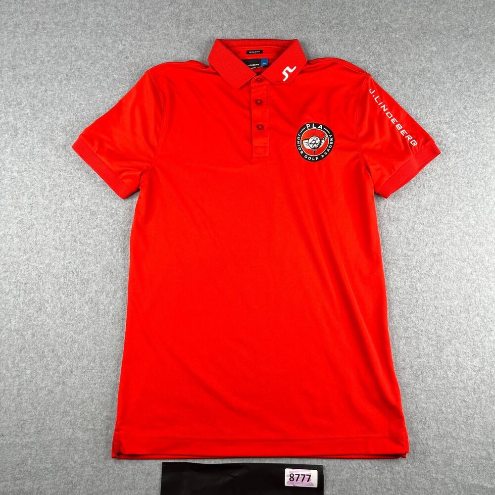 J.Lindeberg Regular Fit Youth Small Red Junior Golf Academy Lightweight